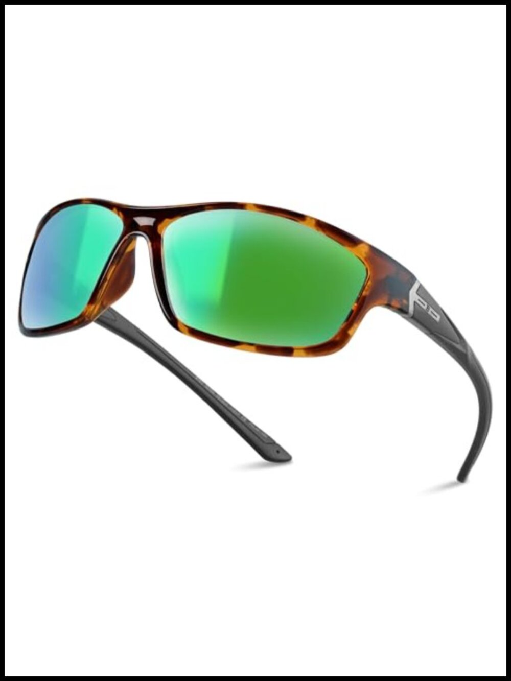 Wrap Around Sport Sunglasses Non-Polarized Glass Lens UV400